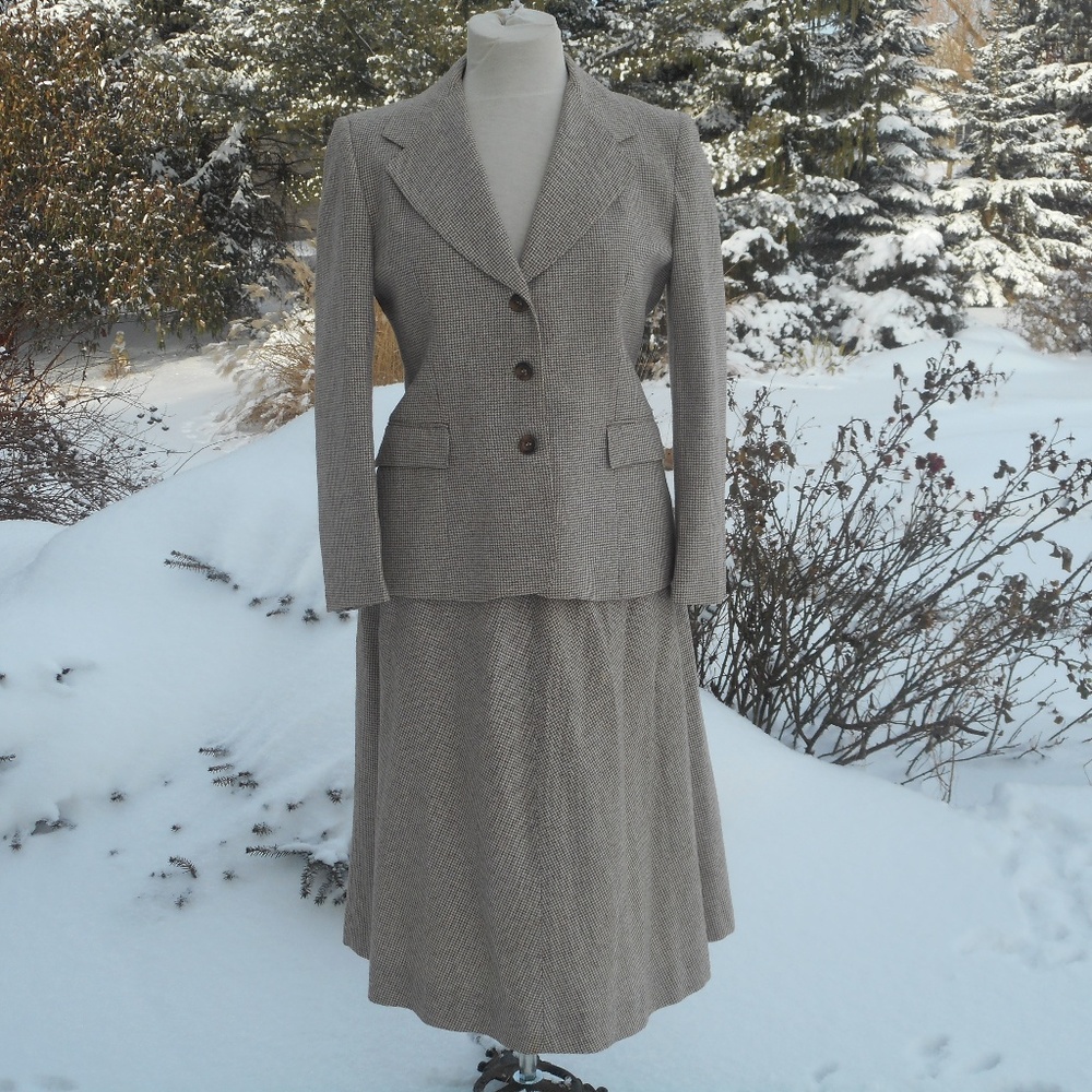 Vintage Daniele O Skirt Blazer Suit Wool